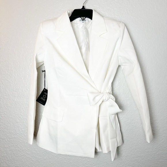 NWT Area Stars Kaylin Wrap Jacket in Elegant White - Picture 3 of 7